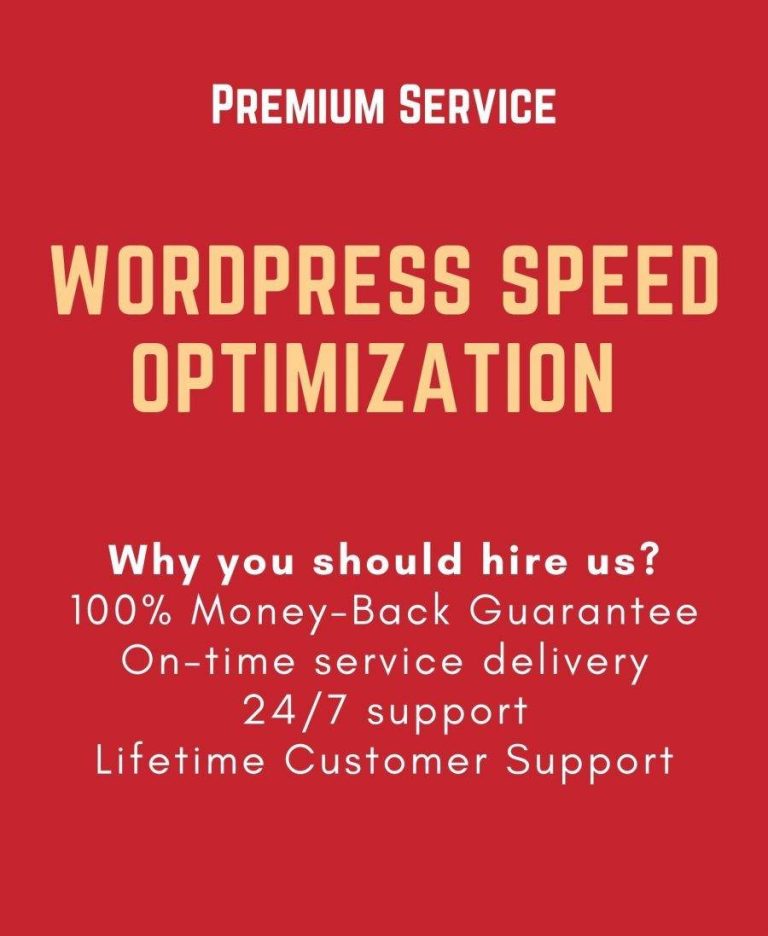 WordPress Speed Optimization