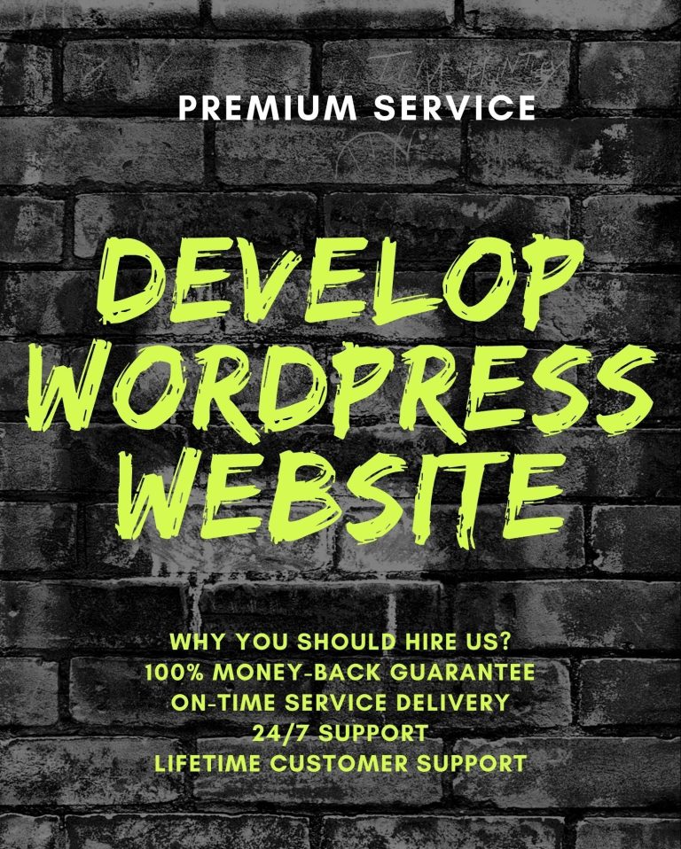 develop WordPress website