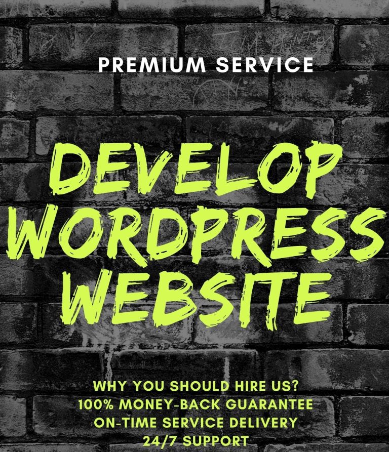 develop WordPress website