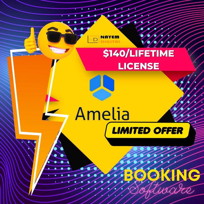 Amelia PRO – Lifetime Access Appointments and Events WordPress Booking Plugin