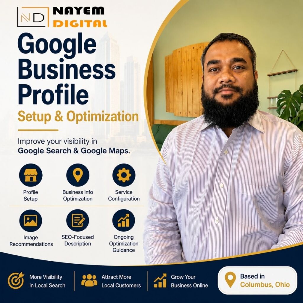 Google Business Profile Setup & Optimization columbus ohio USA